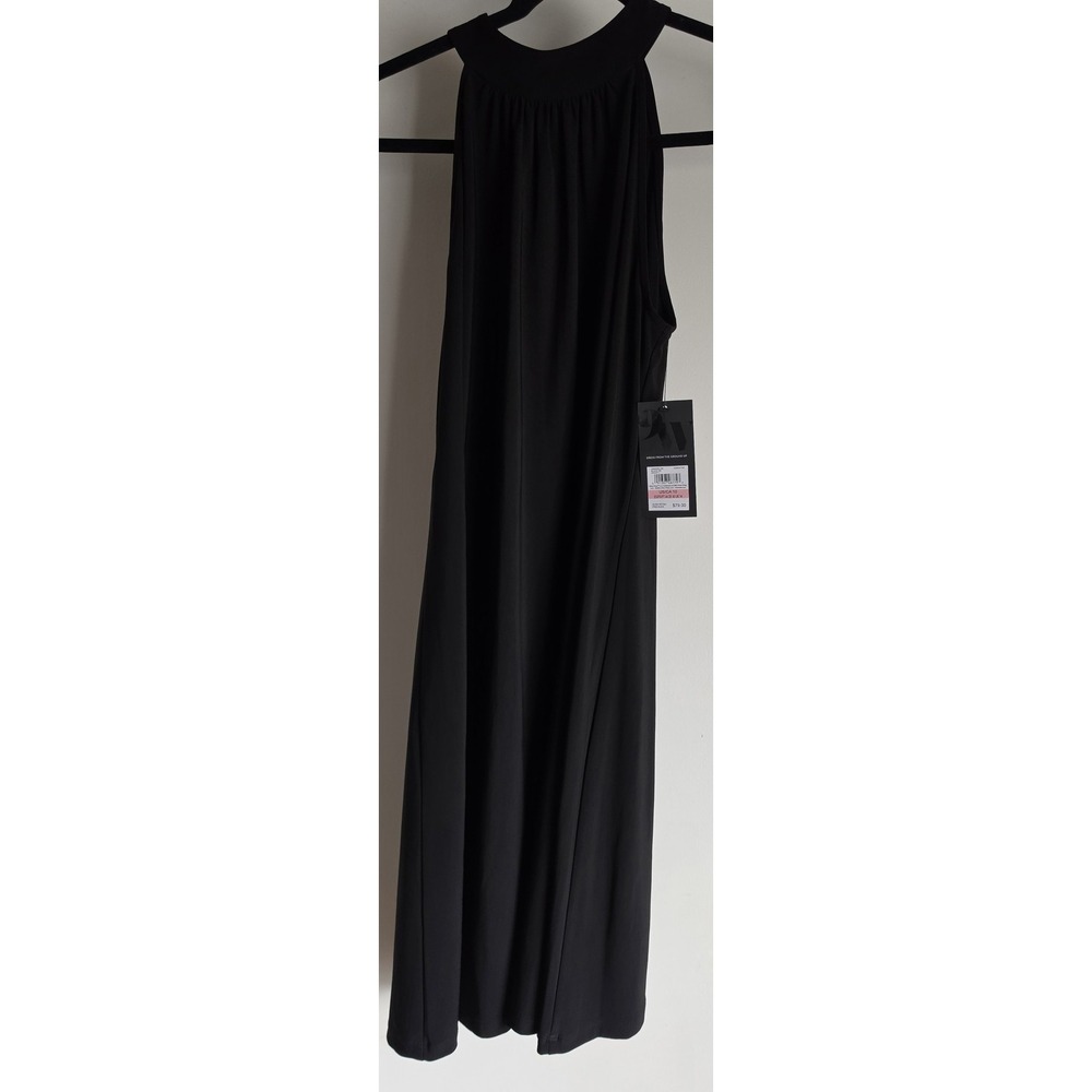 Nine West Womens Size 10 Black Sleeveless Collared Dress Sheath Classic NWT
